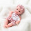 Boneca bebê de vinil de 28 cm (11 polegadas), recém-nascido dormindo de forma realista 2