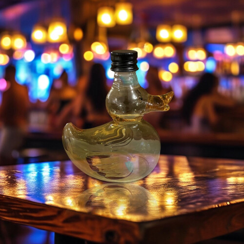 Bouteille de whisky Duck avec verres gravés, 30 cl