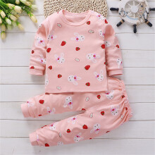 Toddler Girls Cat Print Sweatsuit Orange Size 7/8