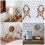 Rattan Makeup Mirror Rotatable Home Use Smooth Reflection 2
