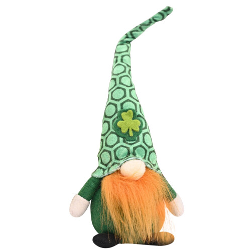 St. Patrick's Day Gnome Plush Doll Green Shamrock 1