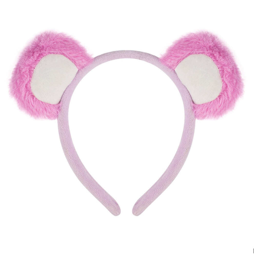 Furry Bear Ear Hair Hoop for Women - Plush Headband