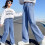 Girls Light Blue Denim Pants with Pockets 1 Pair 3
