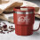 Mug à café rouge en acier inoxydable à isolation sous vide 2
