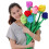 Handgemaakte, draaibare pluche bloem, cadeau (1 stuk) 4