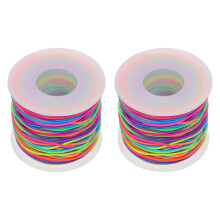 Elastic stretch cord for jewelry making nylon rubber1mm50m