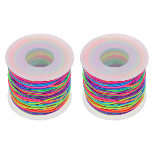 Elastic stretch cord for jewelry making nylon rubber1mm50m
