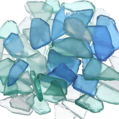 Συσκευασία χύμα Sea Glass Cobalt Mix Matte σε συσκευασία 60 τεμαχίων