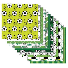 Papel decorativo de futebol 30x30cm com estampa de futebol americano - 24 folhas