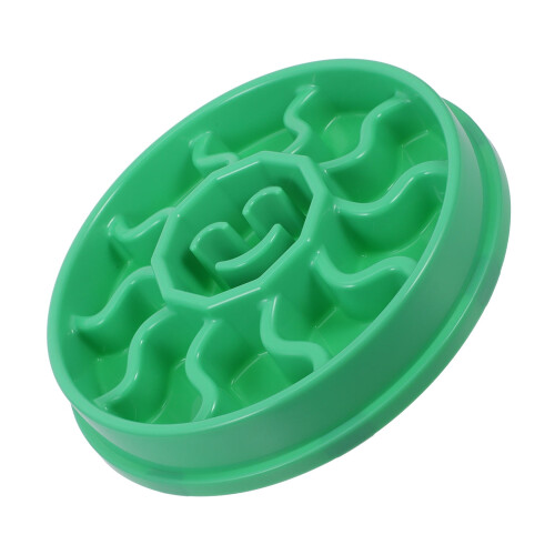 Slow Feeder Dog Bowl Light Green ABS1Piece