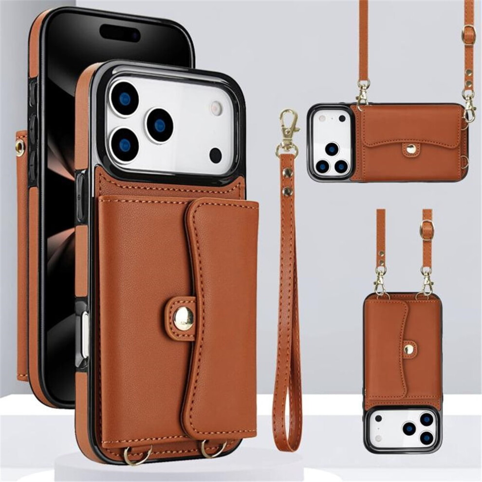 Rfid-Blocking Magnetic Flip Wallet Case For Iphone 17 Pro 9180435658548