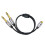 Hovedtelefonadapter 3,5 mm hun til 6,35 mm han Y-splitter 1