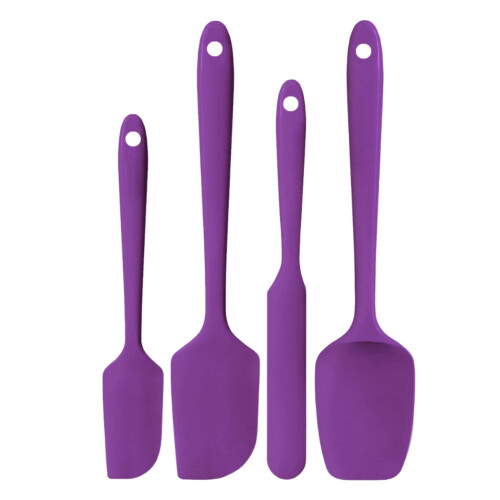 Silicone Spatula Set 4-Piece Large Medium Small Cake