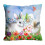 Easter Throw Pillow Covers Linen 18x18 Inch 1