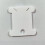 Bobine de ață de brodat din plastic, albe, 38x35x1mm 1
