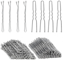 Kit de horquillas plateadas de 200 piezas para mujeres y niñas.