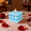 Vela aromática azul con forma de corazón (1 unidad) 1