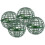 Support d'étagère à fleurs en plastique vert, lot de 4 1