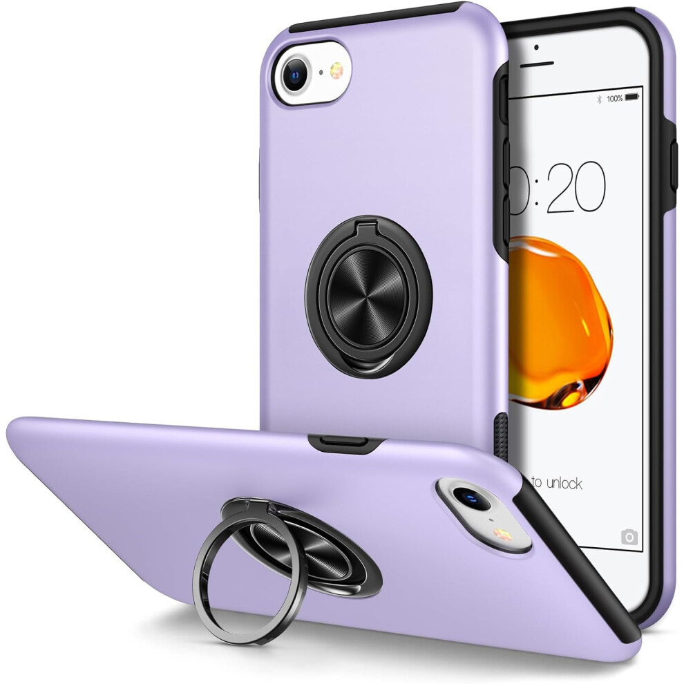 Heavy Duty Defender Case For Iphone Se 2022 2020 7 8 Purple 9087558888107