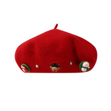 Platte wollen pet voor mannen en vrouwen – in de stijl van een Ivy Newsboy baret.