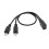 Micro USB-splitterkabel 1 hunn til 2 hann 1