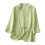 Blazer aus Baumwoll-Leinen mit Revers und Taschen 1