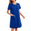 Women's Lightweight Winter Robe with Pockets Blue 2X 8