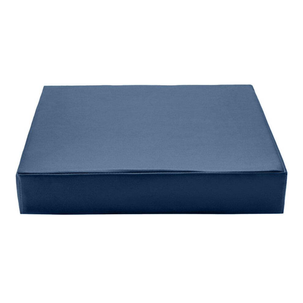 Seat Cushion Artificial Leather 15.7X15.7 Inches Blue 9087558906375