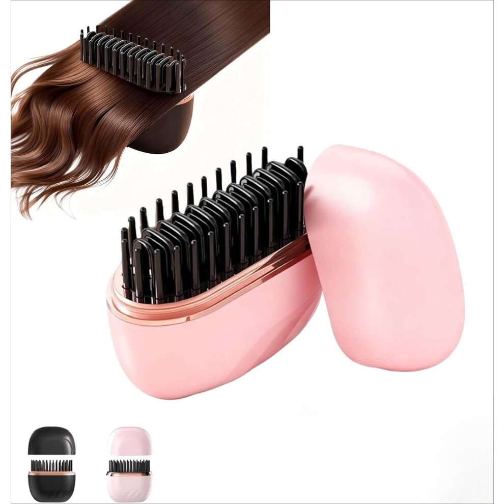 Mini rechargeable hair straightener brush 3-speed 110â230V
