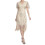 Abito vintage flapper taglie forti con frange e perline 1