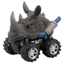Mașină de jucărie cu dinozaur, din plastic moale, 1 bucată