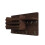 Wall Mount Key Hooks Iron Wood 6 Hooks Brown 1