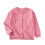 Kids' knit cardigan, long sleeve, button-down, pink, size 1