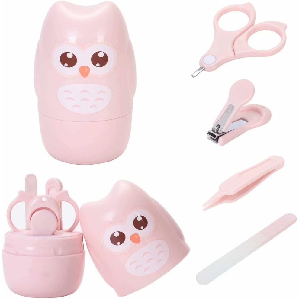Baby Nail Kit with Clipper Scissors File Tweezer 4-Piece