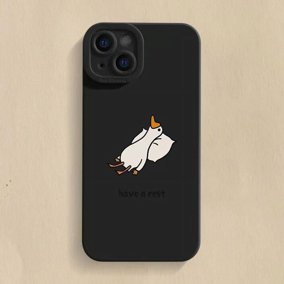 Cartoon Duck Silicone Phone Case For Iphone 15 To Se2 9101399792758