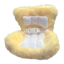 Doll Car Seat for 17cm Dolls with Air Vent Clip White