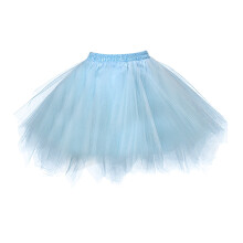 Jupe tutu en maille pour femme, taille élastique, mini boules aux couleurs bonbon