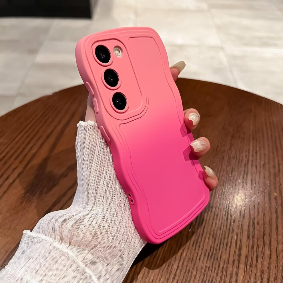 Galaxy S23 Plus Gradient Curly Wave Case Pink 9101399796671