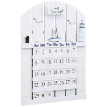 Conjunto de Calendário Perpétuo de Madeira para Casa de Campo 1