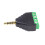3,5 mm aansluitblokconnector, 4-pins stereo 1