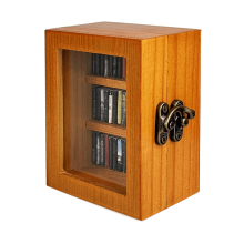 Bibliothèque anti-anxiété, mini-livre marron, 60 pièces
