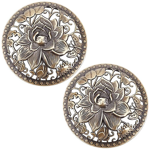 Lotus-duftende lysbetræk bronzelegering 2 stk.