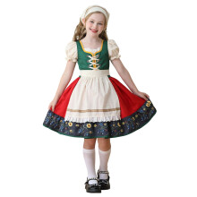 Bavorské dirndl šaty pre dievčatá, outfit na Oktoberfest