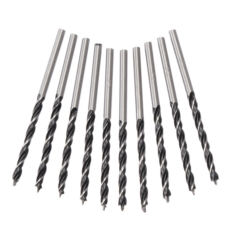 Woodworking Twist Drill Bit Set Carbon Steel 3Mm Round 939152585083