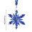 Crystal snowflake ornament clear acrylic 1 piece 2