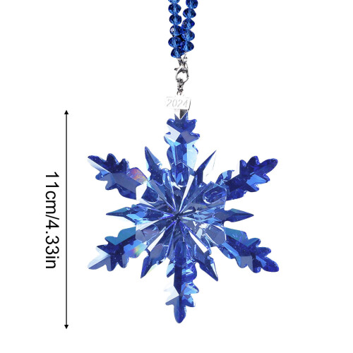 Crystal snowflake ornament clear acrylic 1 piece 1