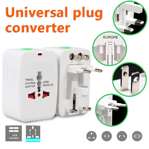 Travel Plug Adapter Compatible with UK US EU AU