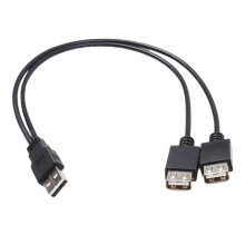 USB 2.0 Y-splitter cable 40 cm for charging and data