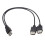 USB 2.0 Y-splitter cable 40 cm for charging and data 1