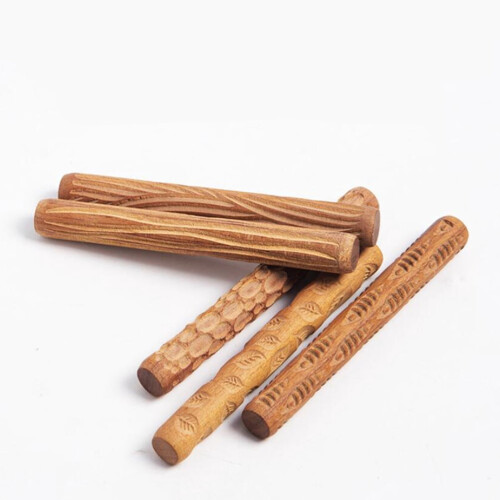 Unbranded mud rolling embossed stick pottery tool 1 piece 2